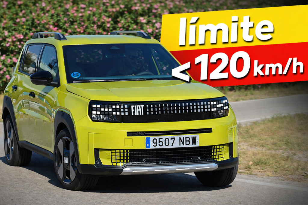 Fiat Grande Panda limitado a menos de120 km/h