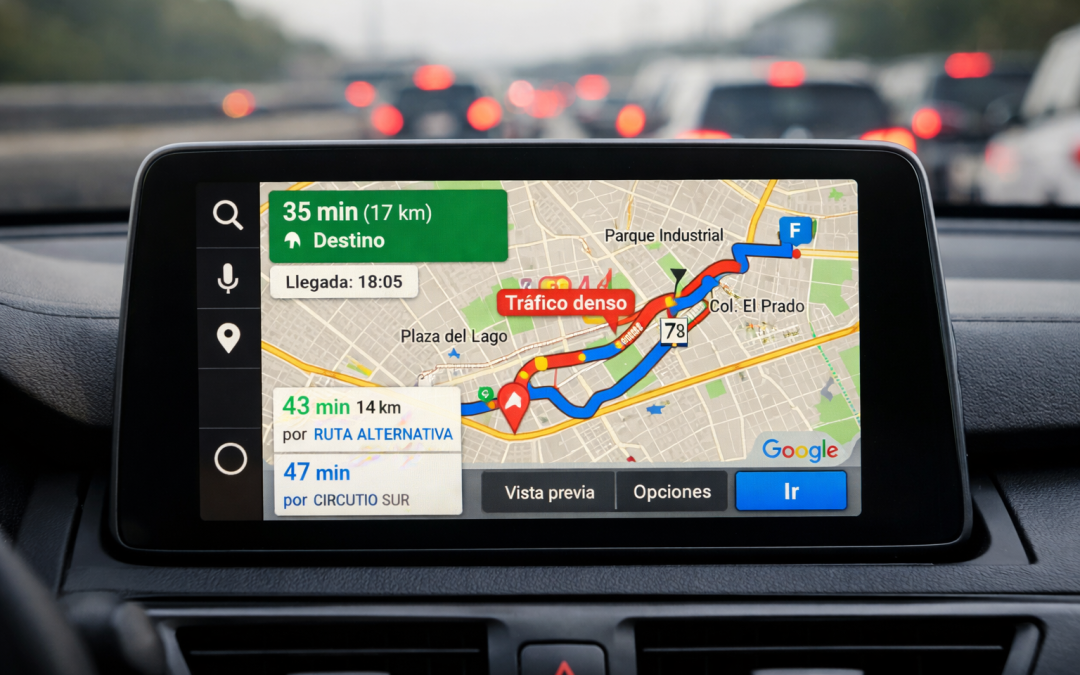 Qué información utilizan los navegadores para calcular el tráfico en tiempo real