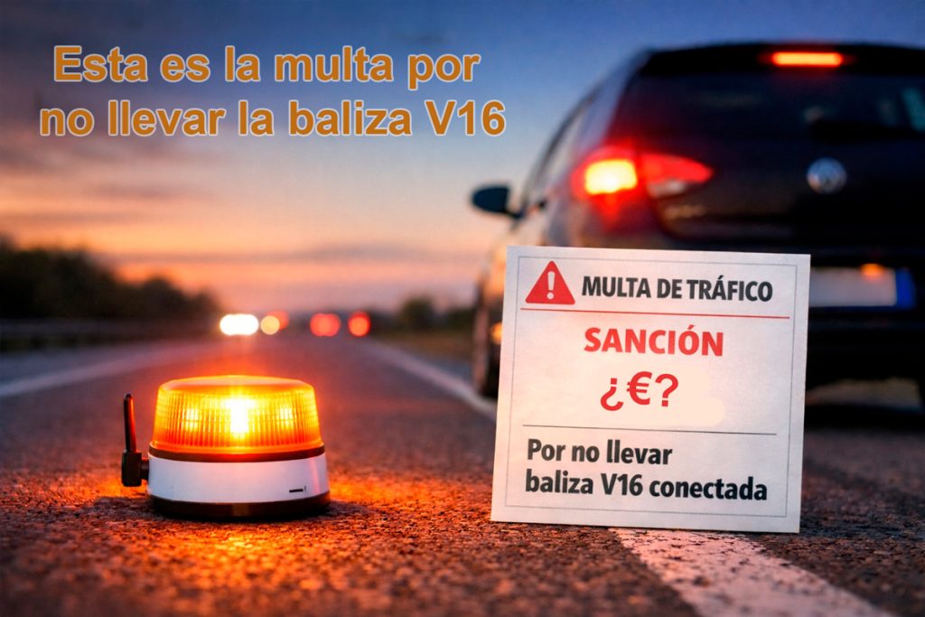 Multa baliza V16