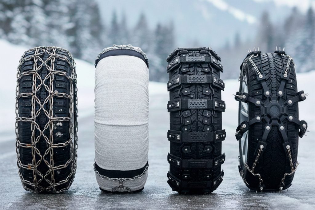 Tipos de cadenas de nieve