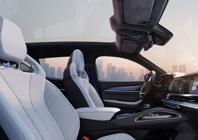 Renault Filante (2027). Asientos delanteros acabado Alpine