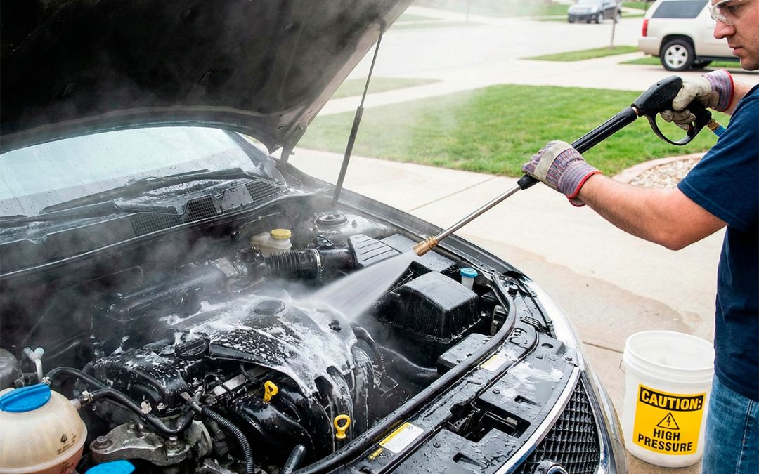 Lavar el motor con agua a presión puede provocar averías: cómo hacerlo sin dañarlo