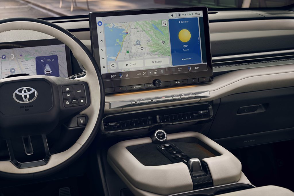 Toyota Highlander BEV - Vista consola central