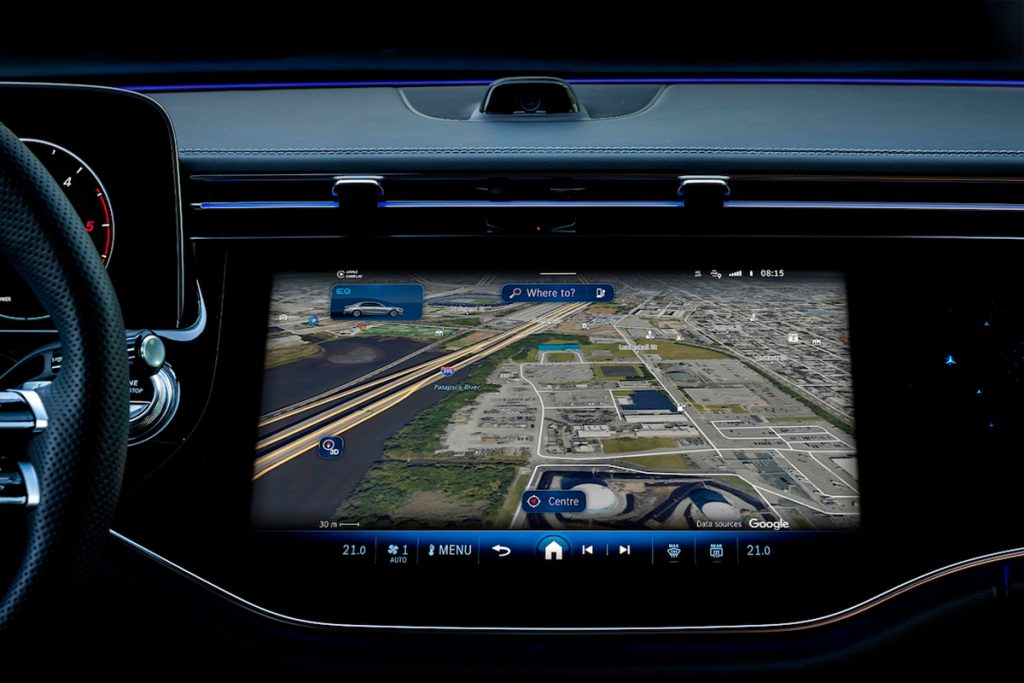 Pantalla del MBUX Mercedes