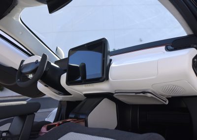 Aptera vista salpicadero