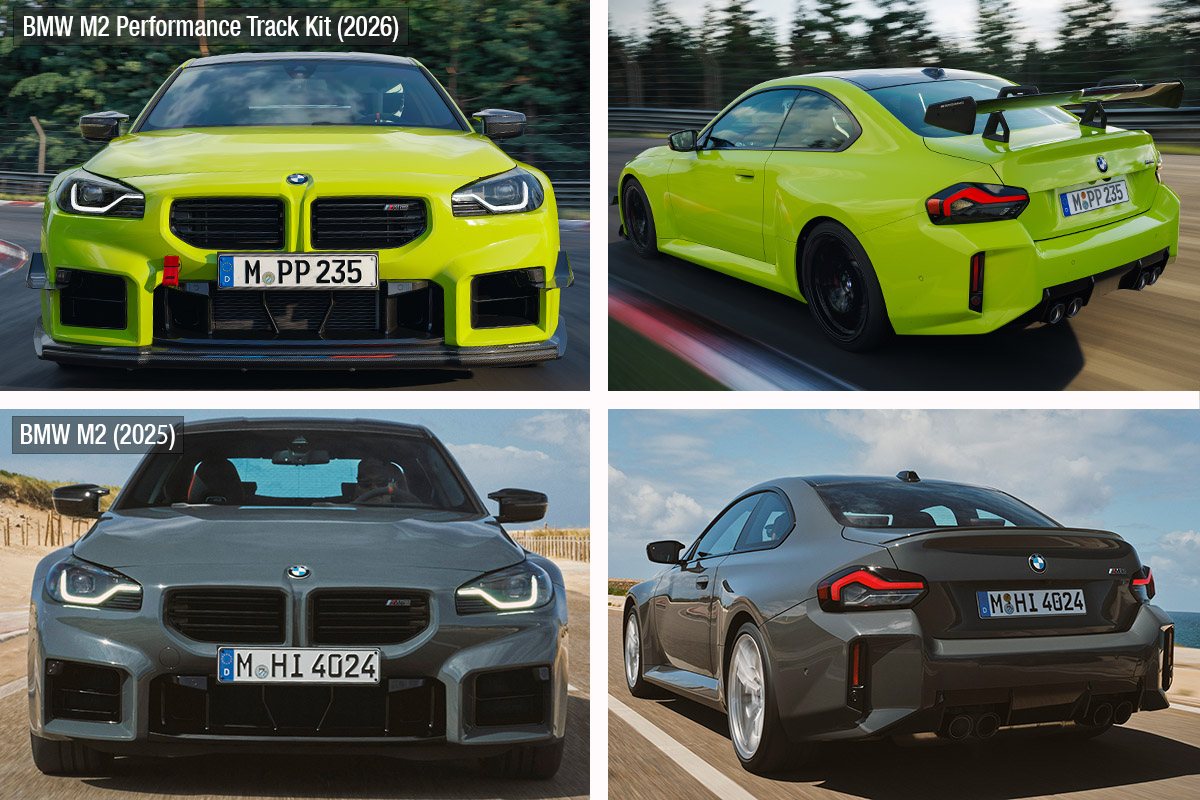 Comparativa BMW M2 Performance Track Kit vs BMW M2