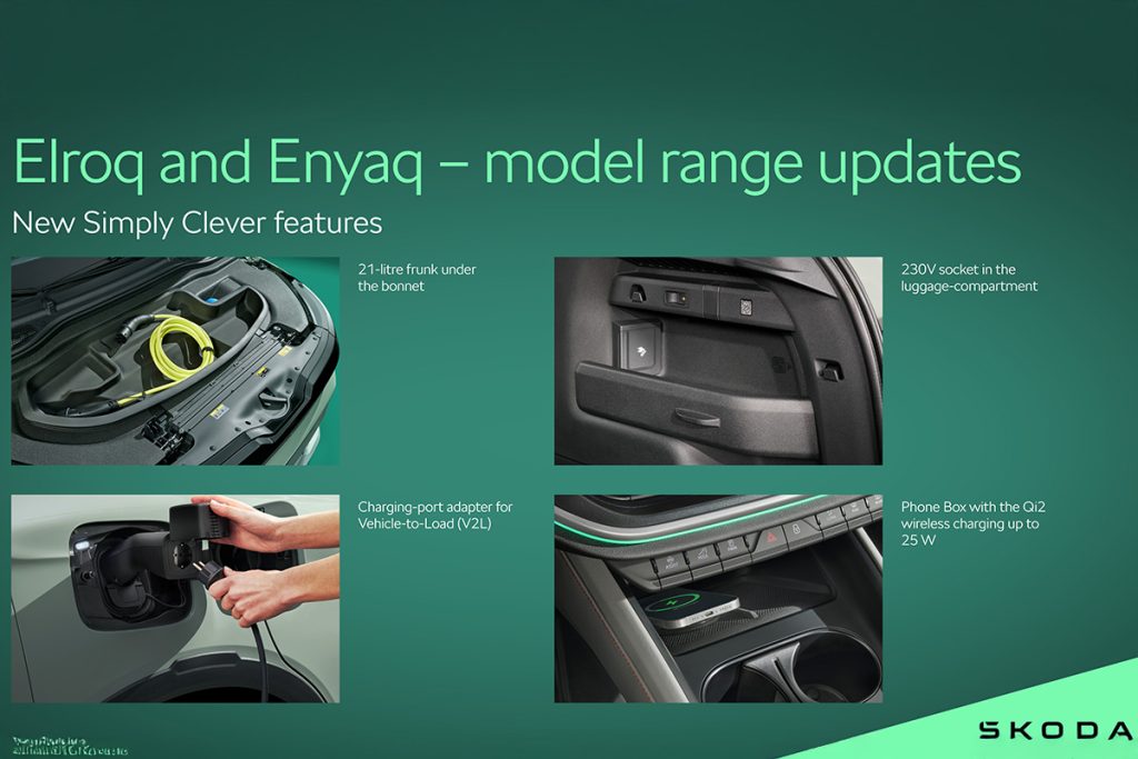 Škoda Elroq y Enyaq - actualizaciones - recarga