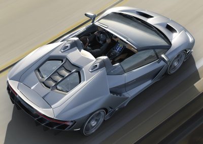 Lamborghini Centenario RDS - cenital - posterior - lateral