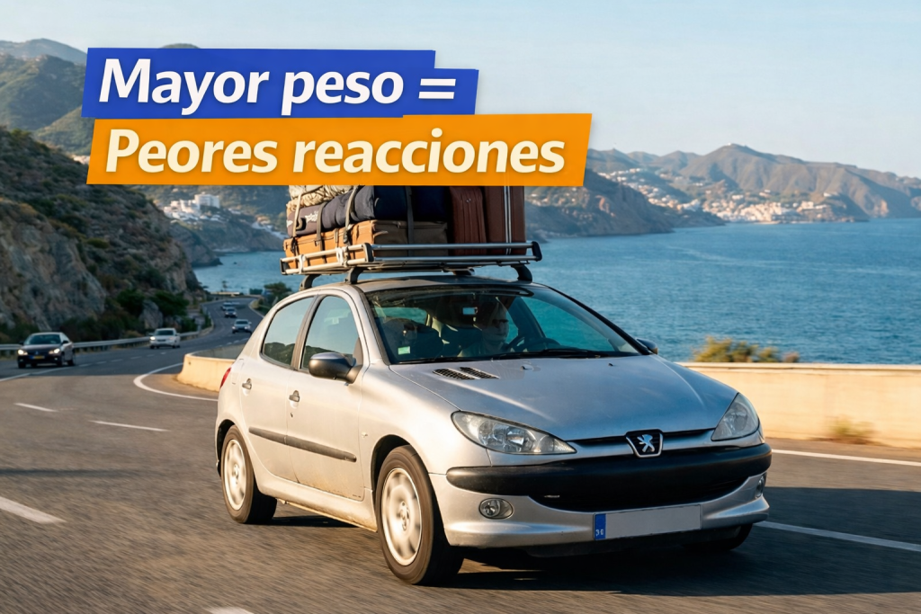 Influencia del peso en las reacciones