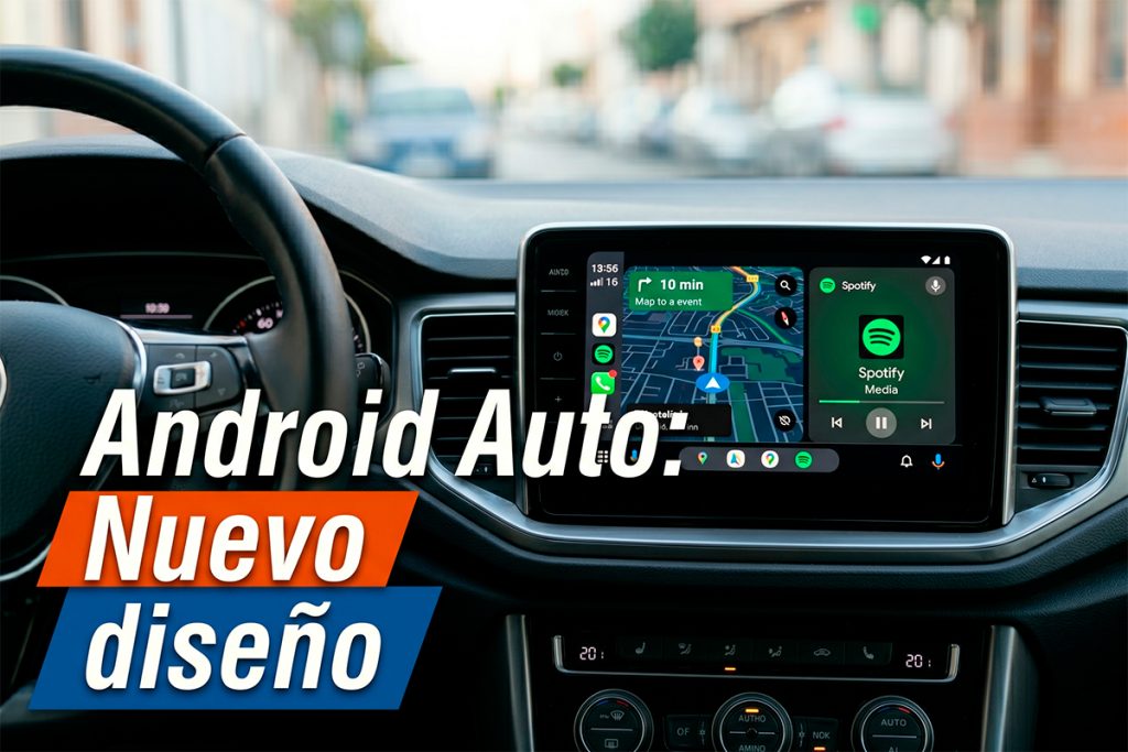 Sistema Android Auto en un coche