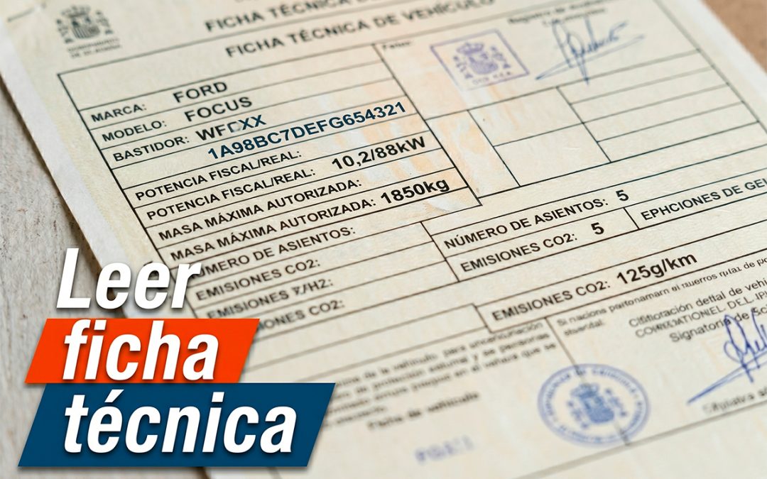 El «DNI» del coche: datos clave de la ficha técnica