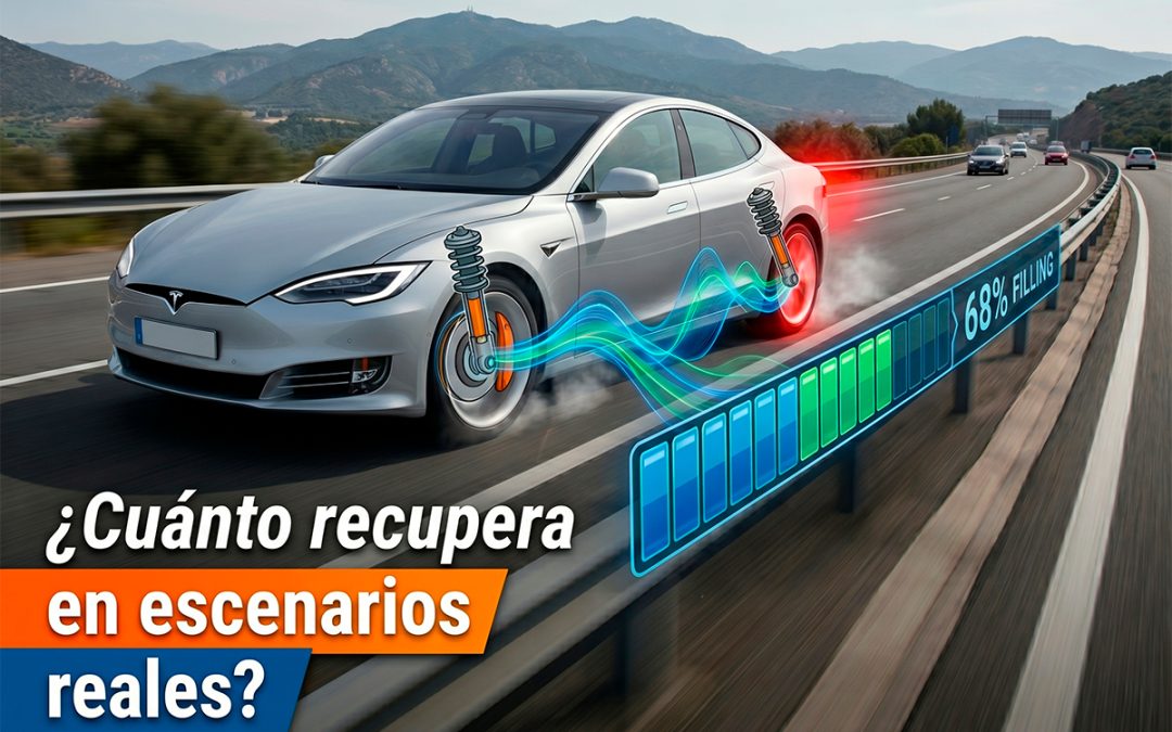 Cuánto recupera un coche eléctrico con la frenada regenerativa