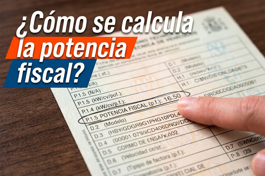 Potencia fiscal en la ficha técnica