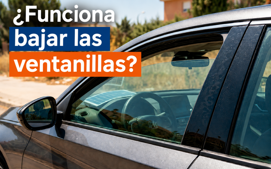 Ventanillas parcialmente bajadas al aparcar al sol: ¿baja la temperatura o es un mito?