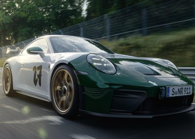 Porsche 911 GT3 100 años Nürburgring con Kit Manthey - lateral - frontal