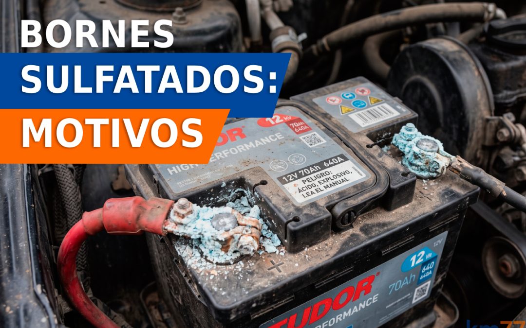 Polvo blanco en los bornes de la batería: por qué sucede