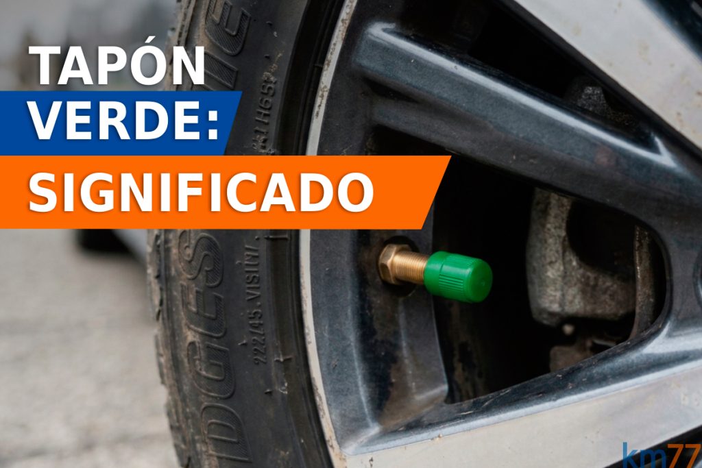 Tapón verde de la válvula del coche